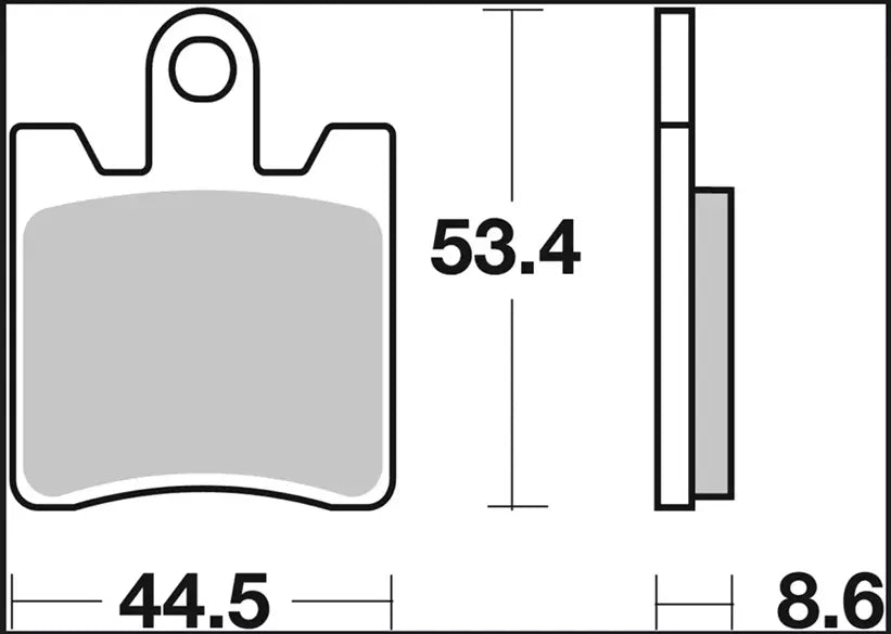 Pastilla de freno sinterizada SA para Triumph Thropy, Yamaha