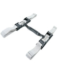 Top/Side Heavy Strap Suitcase SILVER