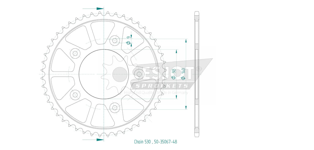 Standard 530 Rear Sprocket for Harley Davidson Pan America