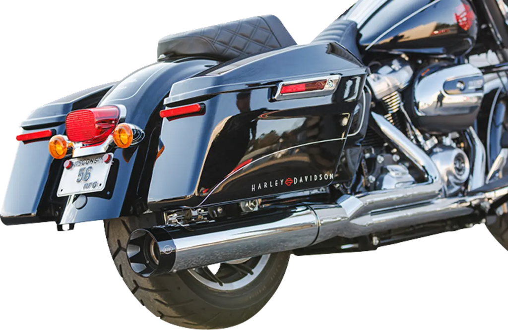 Sistema De Escape Sidewinder 2 En 1 Cromado Para Harley Davidson M8 Touring