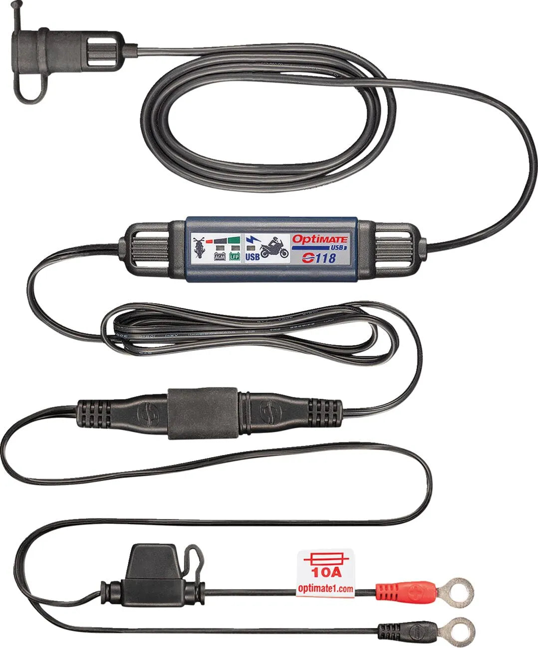 Cargador OptiMate™ De Batería a USB-C 3.3A SAE Para Moto