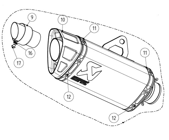 Silenciador de repuesto MUFFLER RPL