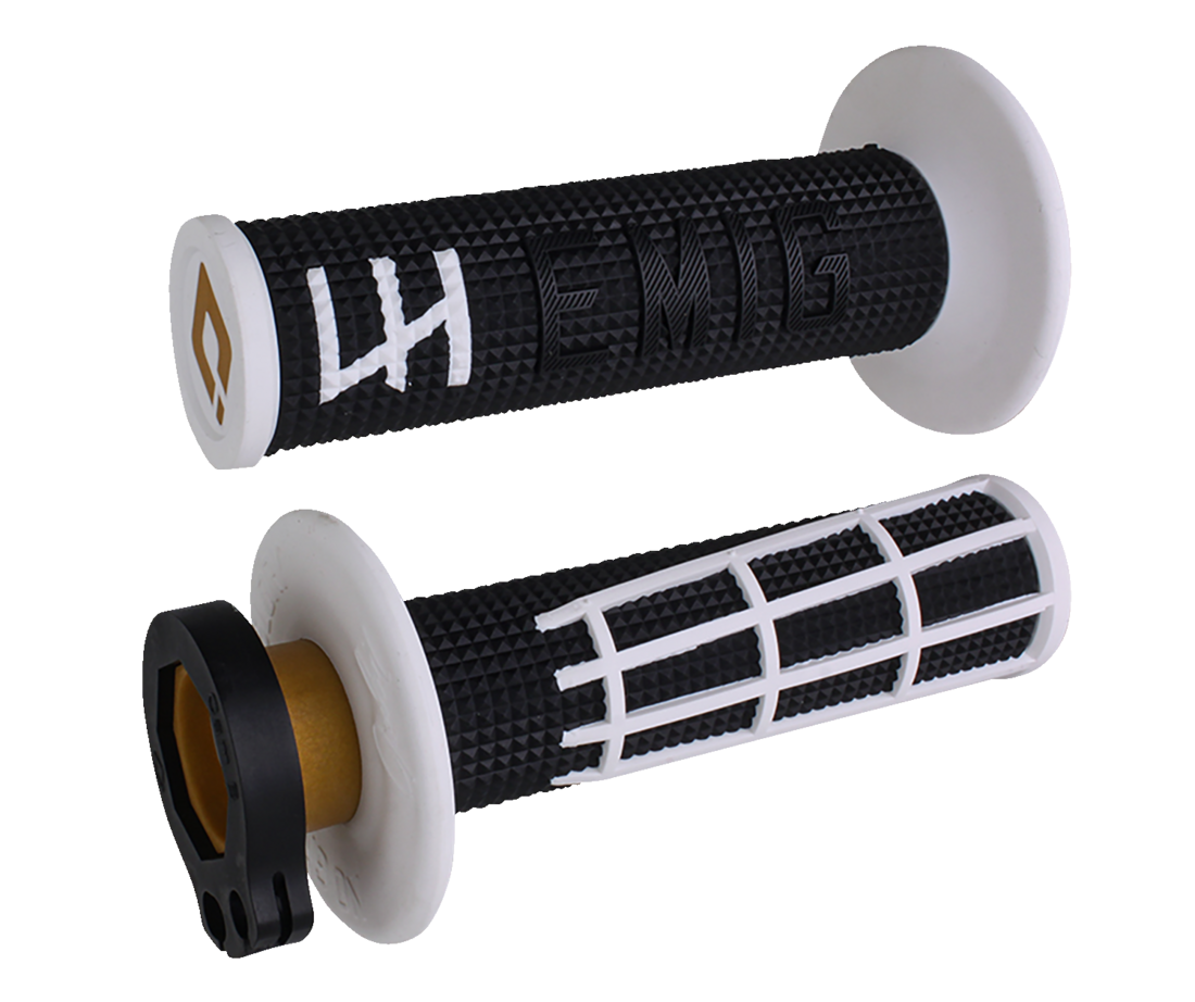 Puños Emig 2.0 Racing V2 Lock-On Blanco Negro