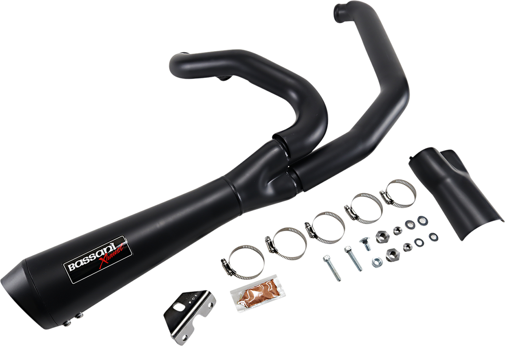 Escape Para Harley-Davidson Touring M8 Bassani Road Rage 2:1 Short Negro