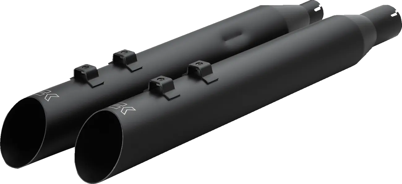 Silenciadores HP-Plus® Slip-On Slash-Up Negros Para Harley Davidson M8