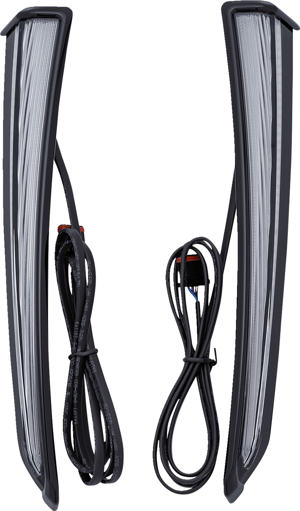 Fang® Untere Verkleidungslichter Schwarz für Harley Davidson
