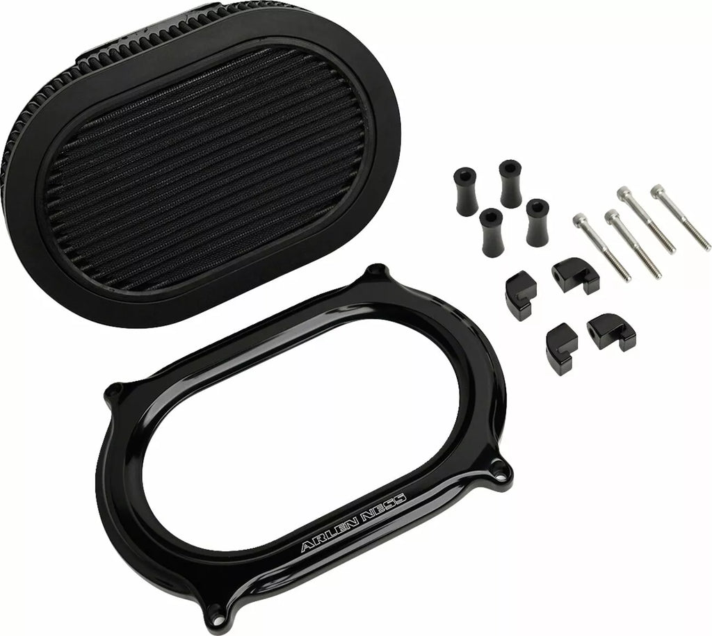 Stage II Oval Performance Luftfilter Kit Schwarz für Harley Davidson