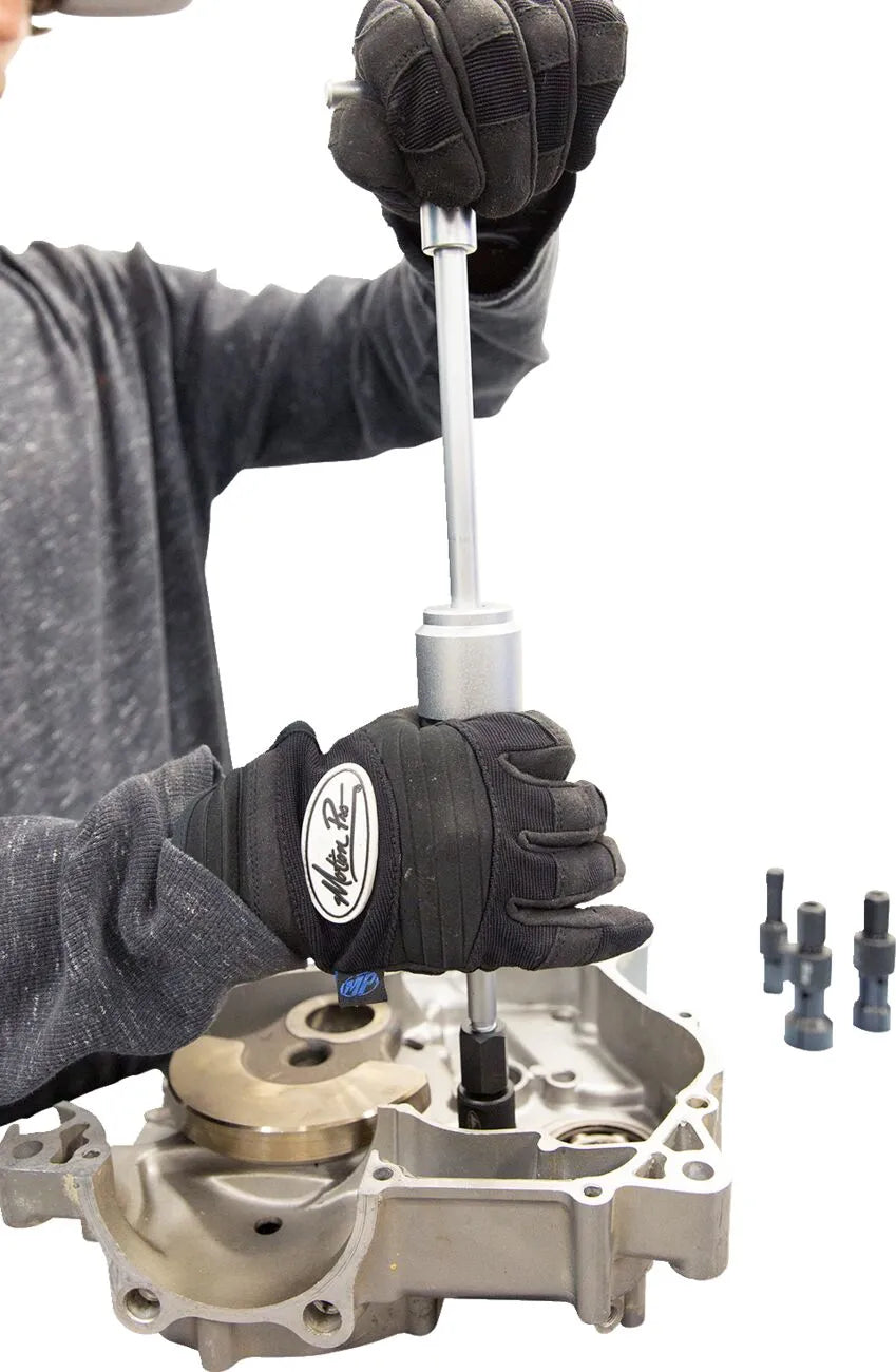 Blind bearing puller kit with slide hammer