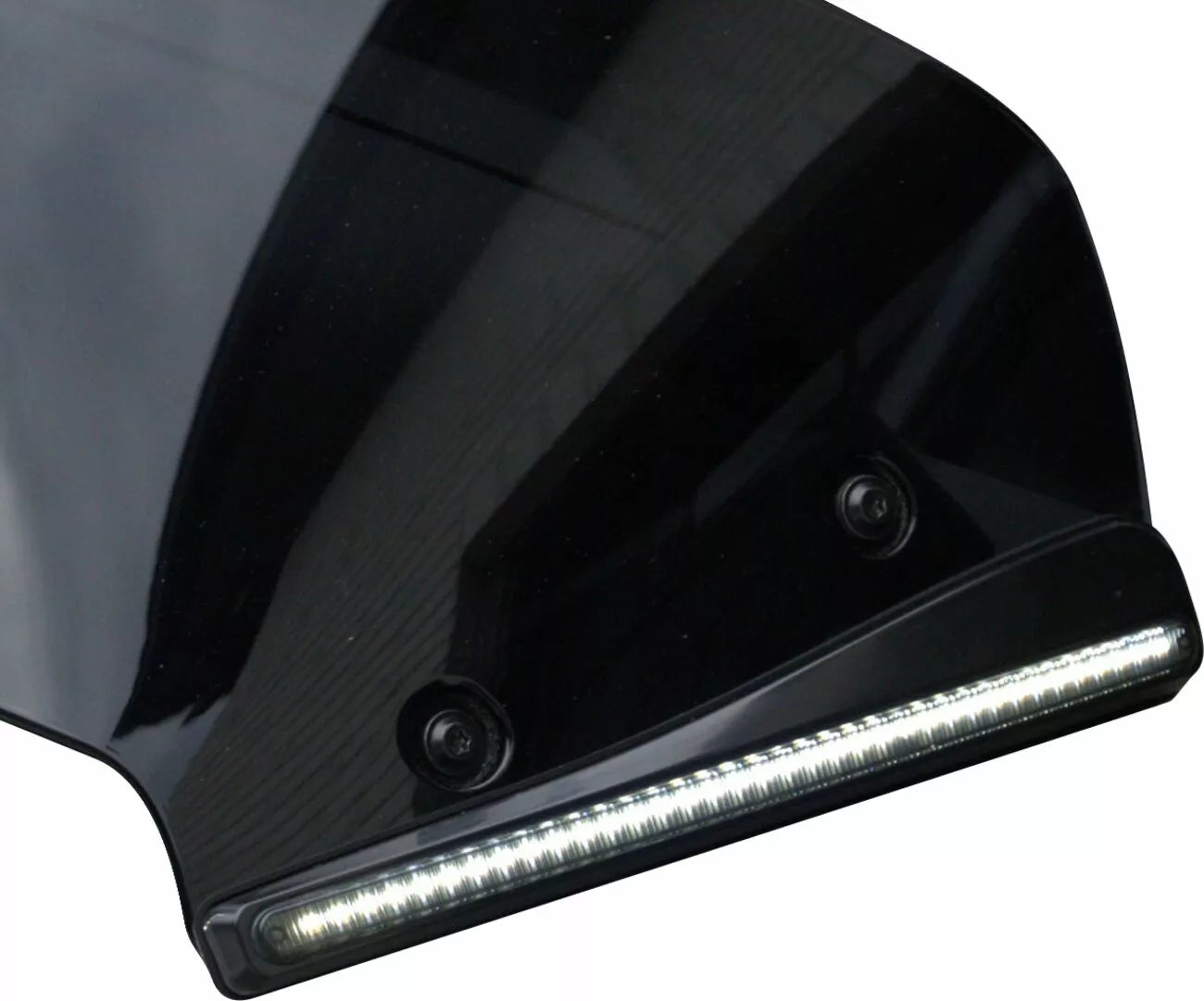LED-Blinkerlicht Schwarze Windschutzscheibenverkleidung mit SMK-Linse für Harley-Davidson