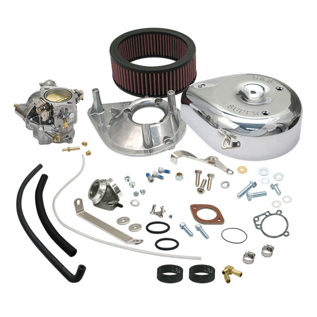 S&S, Kit De Carburador Super E Para Harley-Davidson 79-85 XL Con Cabezales Tipo Banda