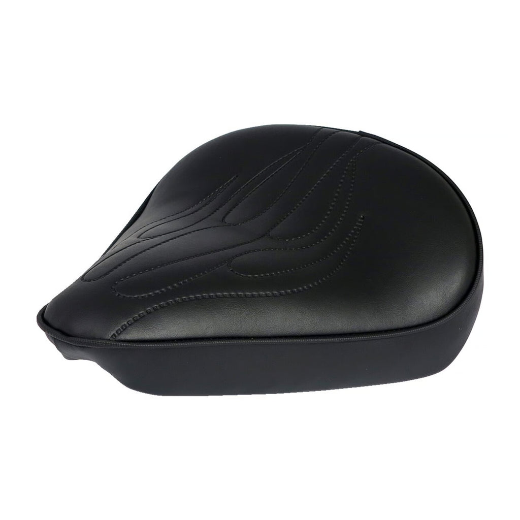 Fitzz, asiento individual personalizado llama negra para Harley Davidson