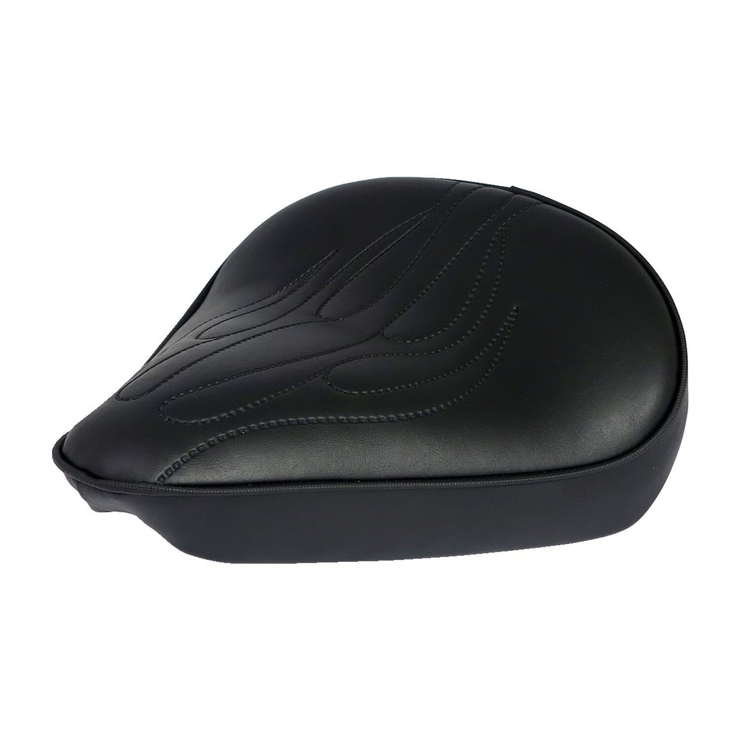 Fitzz, asiento individual personalizado llama negra para Harley Davidson