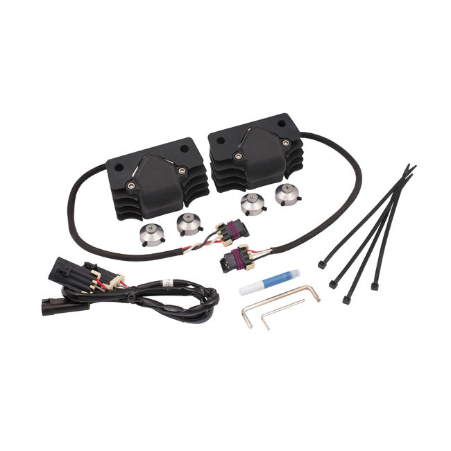 Kit De Super Bobina Accel, Stealth Cop Corto. Negro Para Harley-Davidson