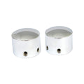 Chrome convex front axle nut covers for Harley Davidson