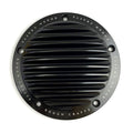 Rough Crafts Finned Derby Cover. Black for Harley-Davidson