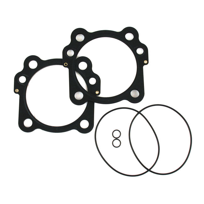 James, Cylinder Head and Base Gasket Kit. 3-7/8" Diameter MLS for Harley-Davidson