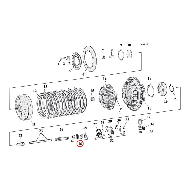 Harley-Davidson Clutch Bearing Kit