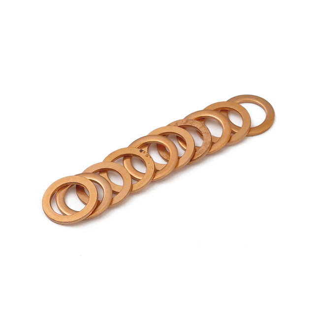 Goodridge Brake Line Washers, 3/8" (10mm), Copper for Harley-Davidson