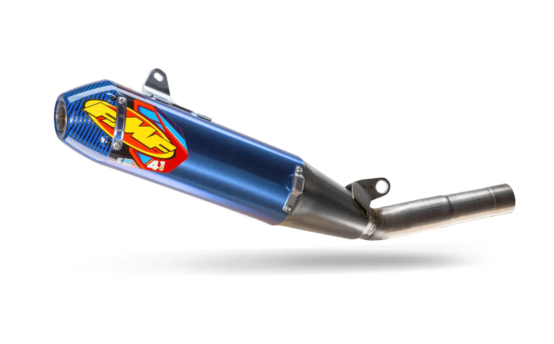 Silenciador Slip-On Factory 4.1 RCT MUFFLER 4.1 ANTI CF BLUE ENDCAP YZ250F