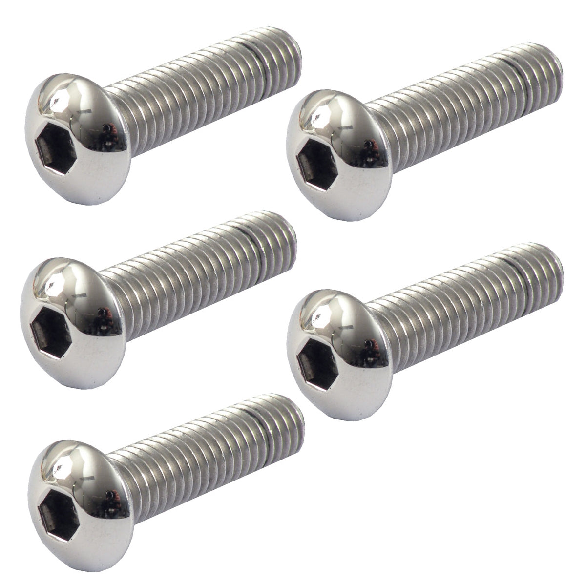 5 Tornillo Pulgadas Para Harley-Davidson 5/16-18 X 1-1/2 Button Head