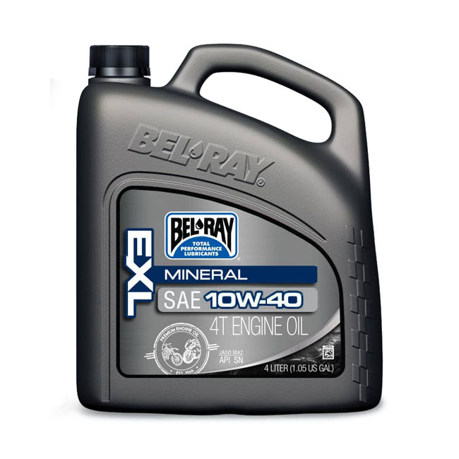 Bel-Ray, Aceite De Motor Exl Mineral 4T 10W-40. 4L