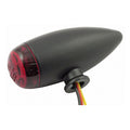 Micro Bullet LED-Rücklicht-Set. Schwarz. Rotes Glas. Für Harley-Davidson.