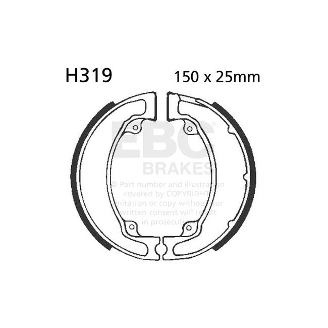 Lisa EBC brake shoes for Honda