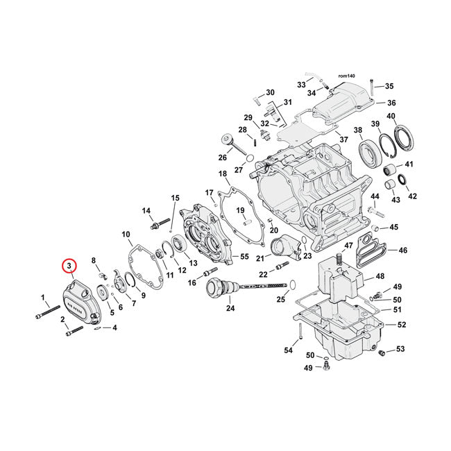 Trasmissione liscia estrema coperchio, frizione per cavi cromati per Harley Davidson