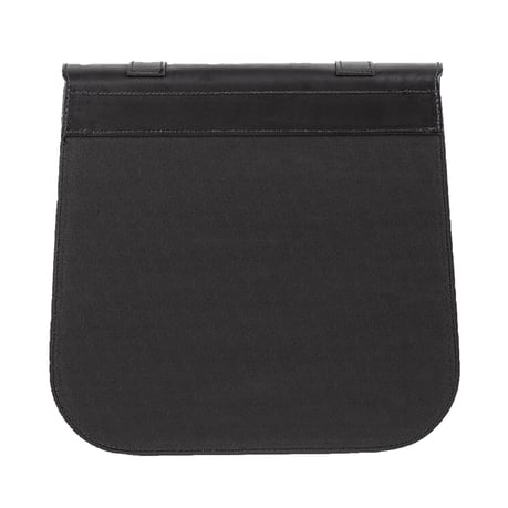 MCS, alforja individual de cuero 'Postman'. 30 litros. Negro
