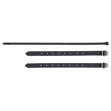 MCS, bolsa de cuero para basculante izquierda, 6,5 litros. Negro