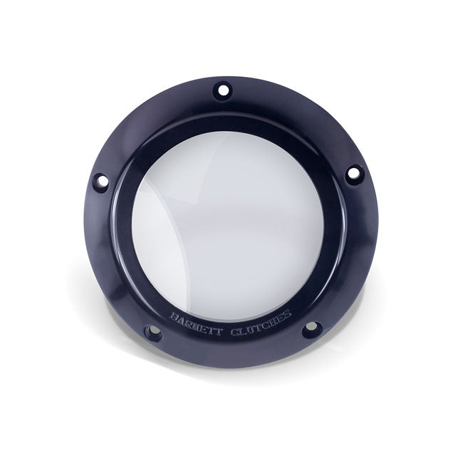 Barnett Clear Derby Cover. Schwarz für Harley-Davidson 99-06