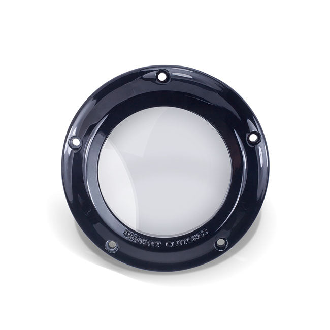 Barnett Clear Derby Cover. Schwarz. Für Harley-Davidson 07-16 BT; 2018 Fatbob