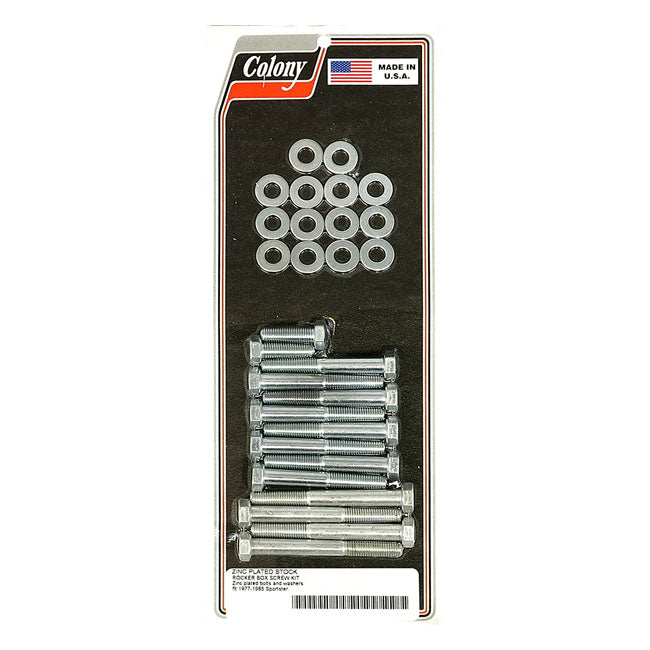 Colony, Juego De Tornillos Para Caja De Balancín Sportster. Hexagonal, Zinc Para Harley Davidson