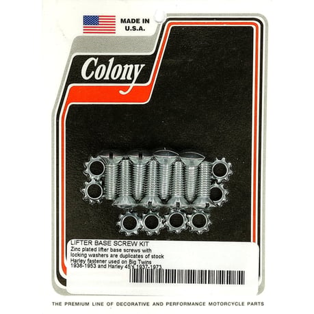 Colony, tappet block mount kit. OEM style, zinc