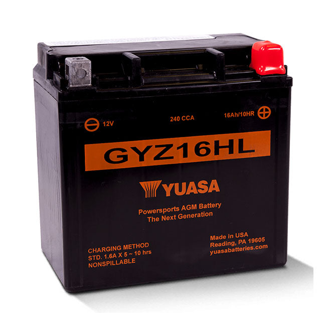 Yuasa, AGM Battery GYZ Series GYZ16HL for Harley Davidson