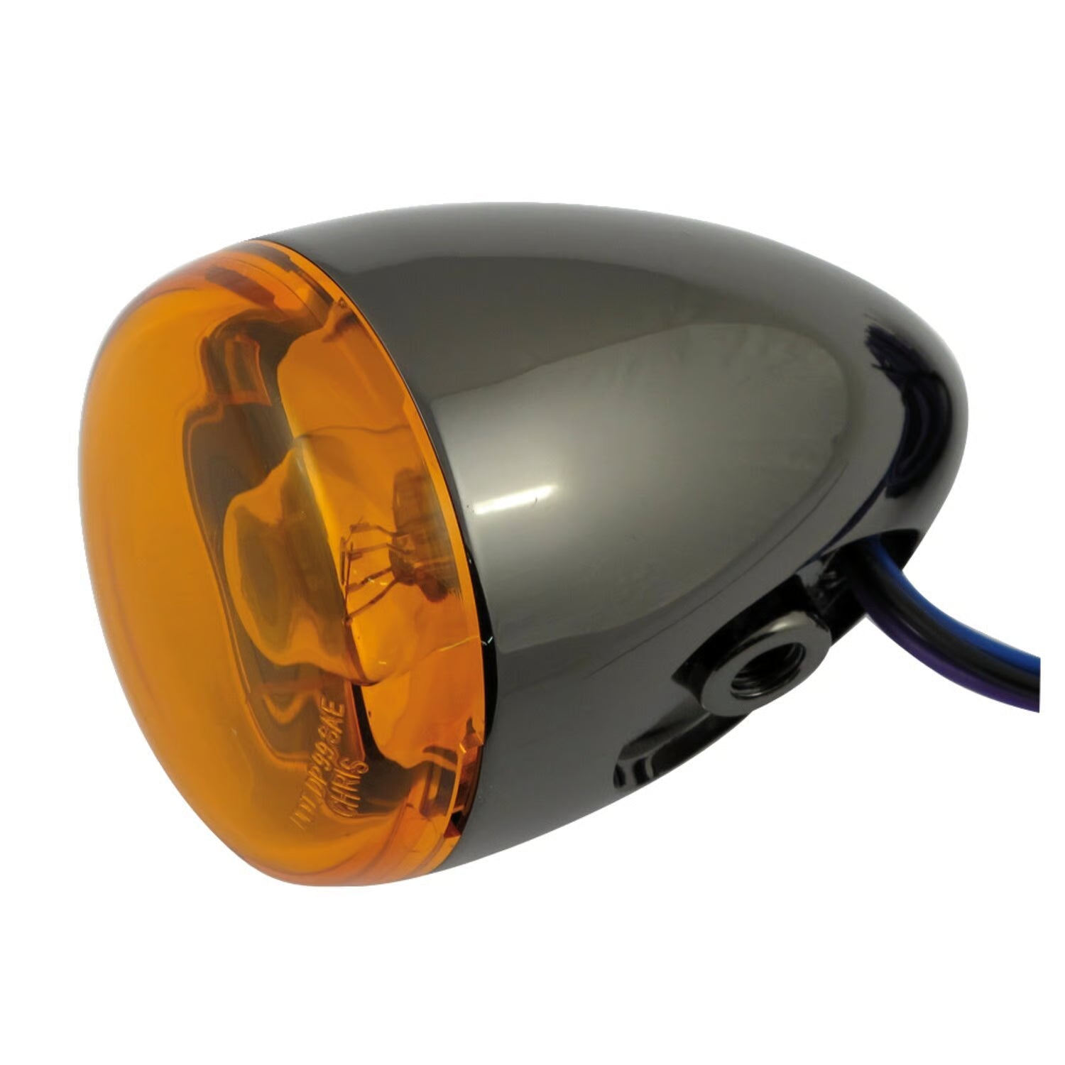 Intermitente Trasero Para Harley-Davidson Níquel negro