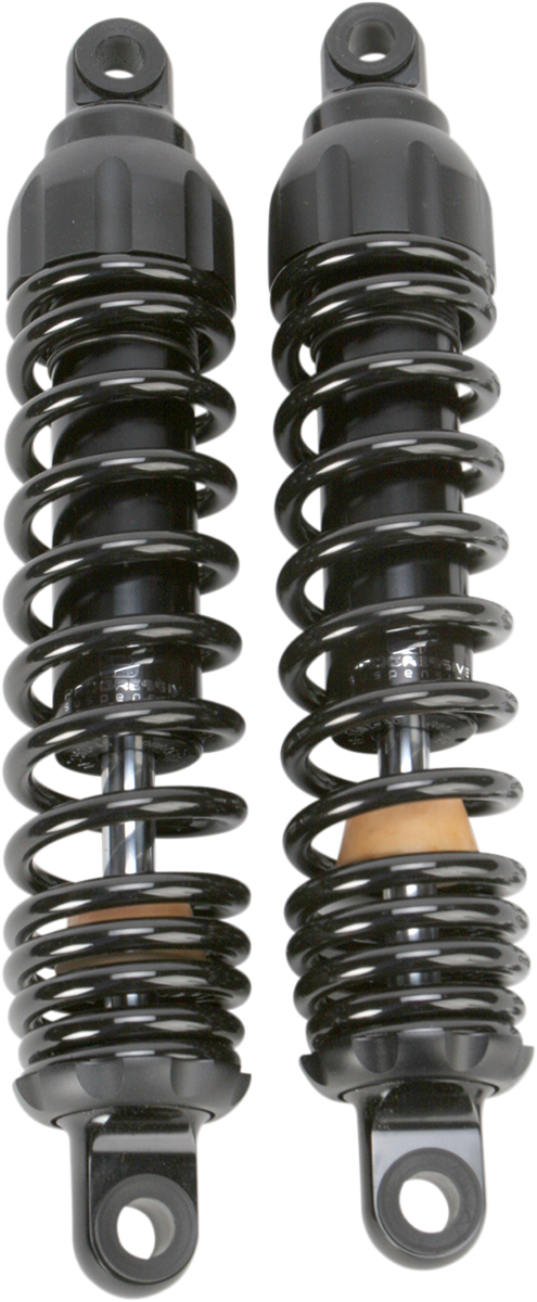 Amortiguadores 11.5" Suspensión Progresiva Serie 444 Negros Para Harley-Davidson