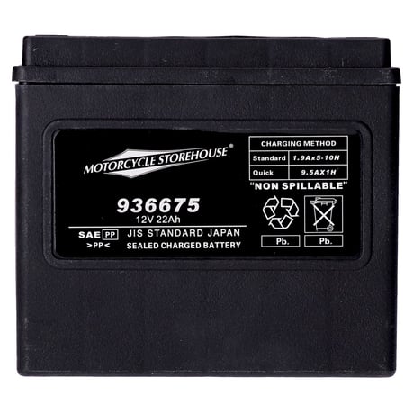 MCS, serie estándar - Batería sellada AGM. 12v, 22ah. 325cc