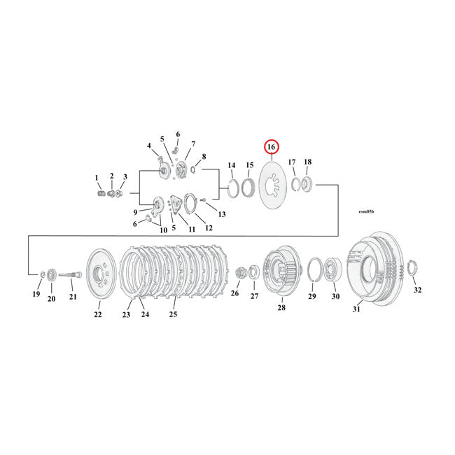 Barnett, Muelle De Embrague De Diafragma.Heavy Duty Para Harley-Davidson Y Buell