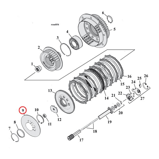 Barnett, Muelle De Embrague De Diafragma.Heavy Duty Para Harley-Davidson Y Buell