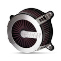 V&amp;H VO2 Cage Fighter Air Filter Kit. Brushed Stainless Steel for Harley-Davidson