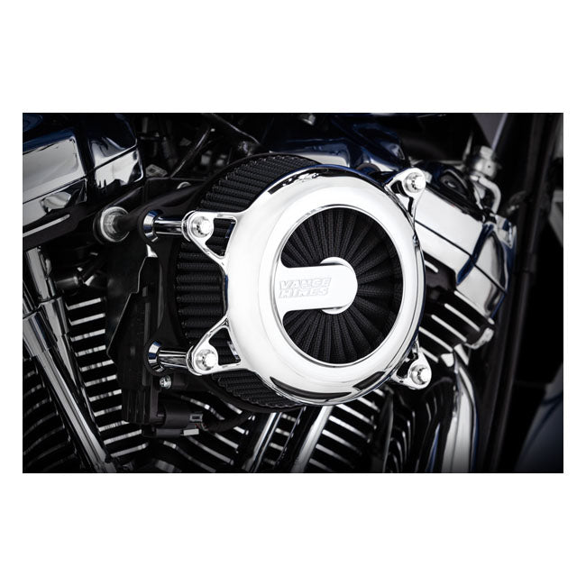V&amp;H VO2 Rogue Air Filter Kit. Chrome for Harley-Davidson