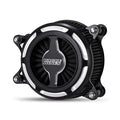 V&amp;H VO2 Leaf Air Filter Kit. Matte Black Contrast Cut for Harley-Davidson