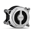 V&amp;H VO2 Leaf Luftfilter-Kit. Chrom für Harley-Davidson