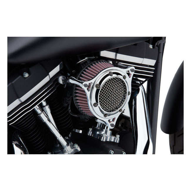 Cobra, RPT air filter kit. Chrome for Harley Davidson