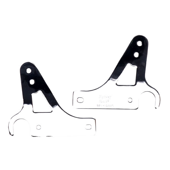 Highway Hawk, Soportes Para Respaldo Ancho. Cromo Para Honda