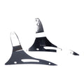 Highway Hawk Chrome Wide Backrest Supports for Honda