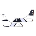 Highway Hawk, Soportes Para Respaldo Ancho Cromo Para Honda