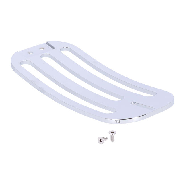 Highway Hawk Chrome Billet Solo Rack Luggage Carrier for Kawasaki