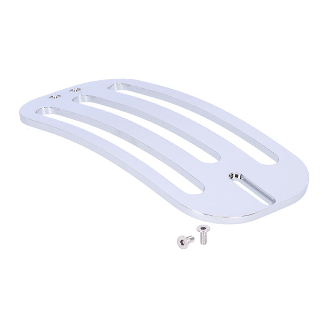 Highway Hawk Chrome Billet Solo Rack Luggage Carrier for Kawasaki